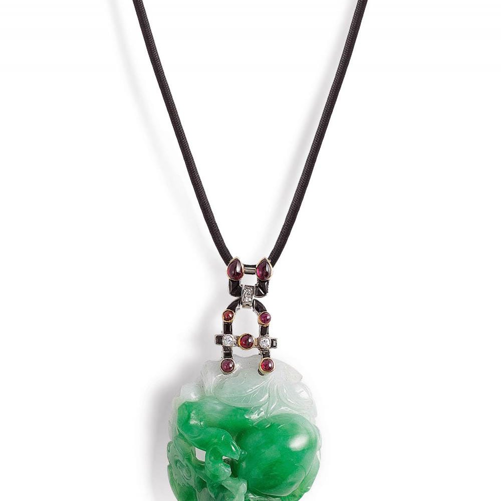 cartier jade necklace