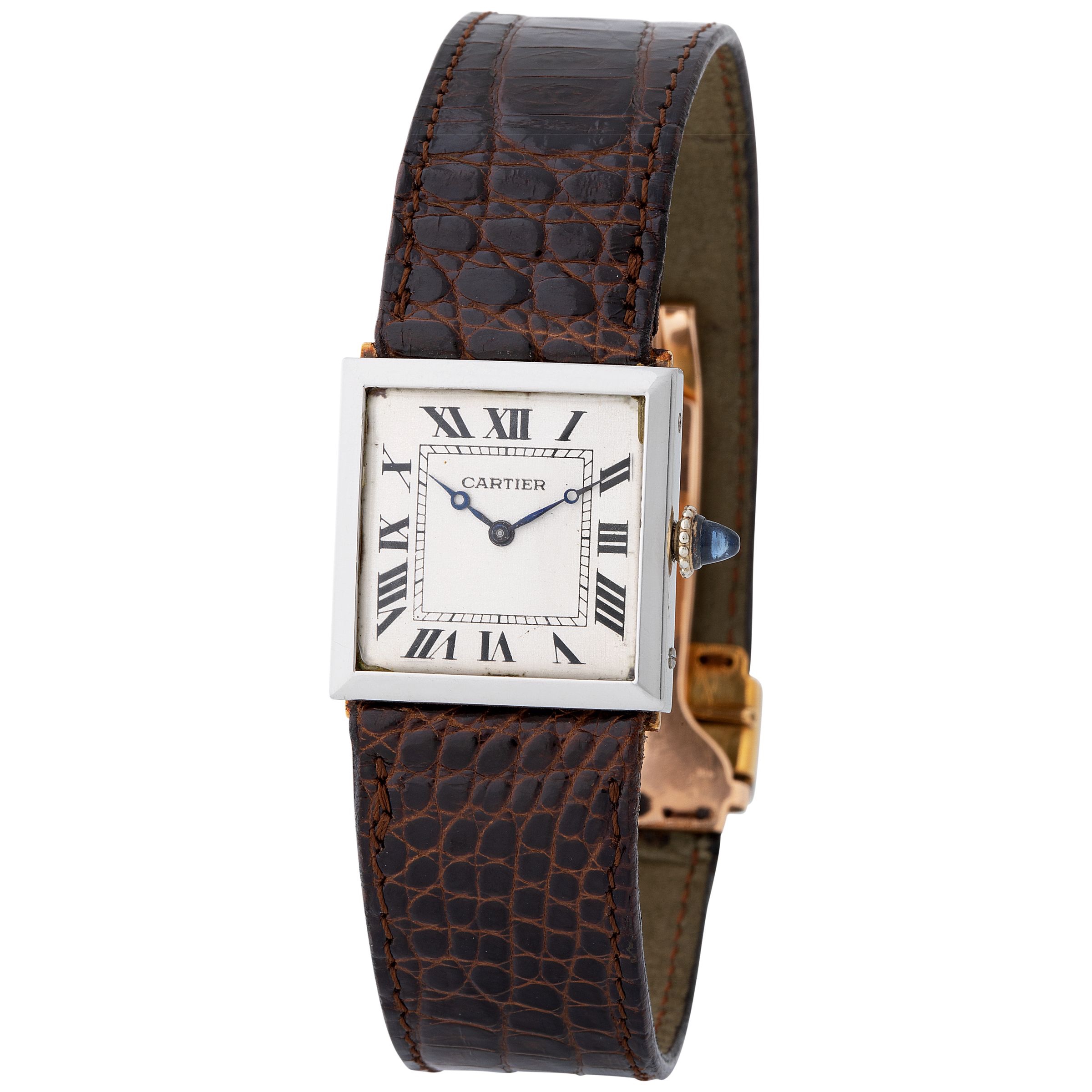 Cartier, Attractive Carrè Square-Shape Wristwatch in… | Lot 18, 88 ...