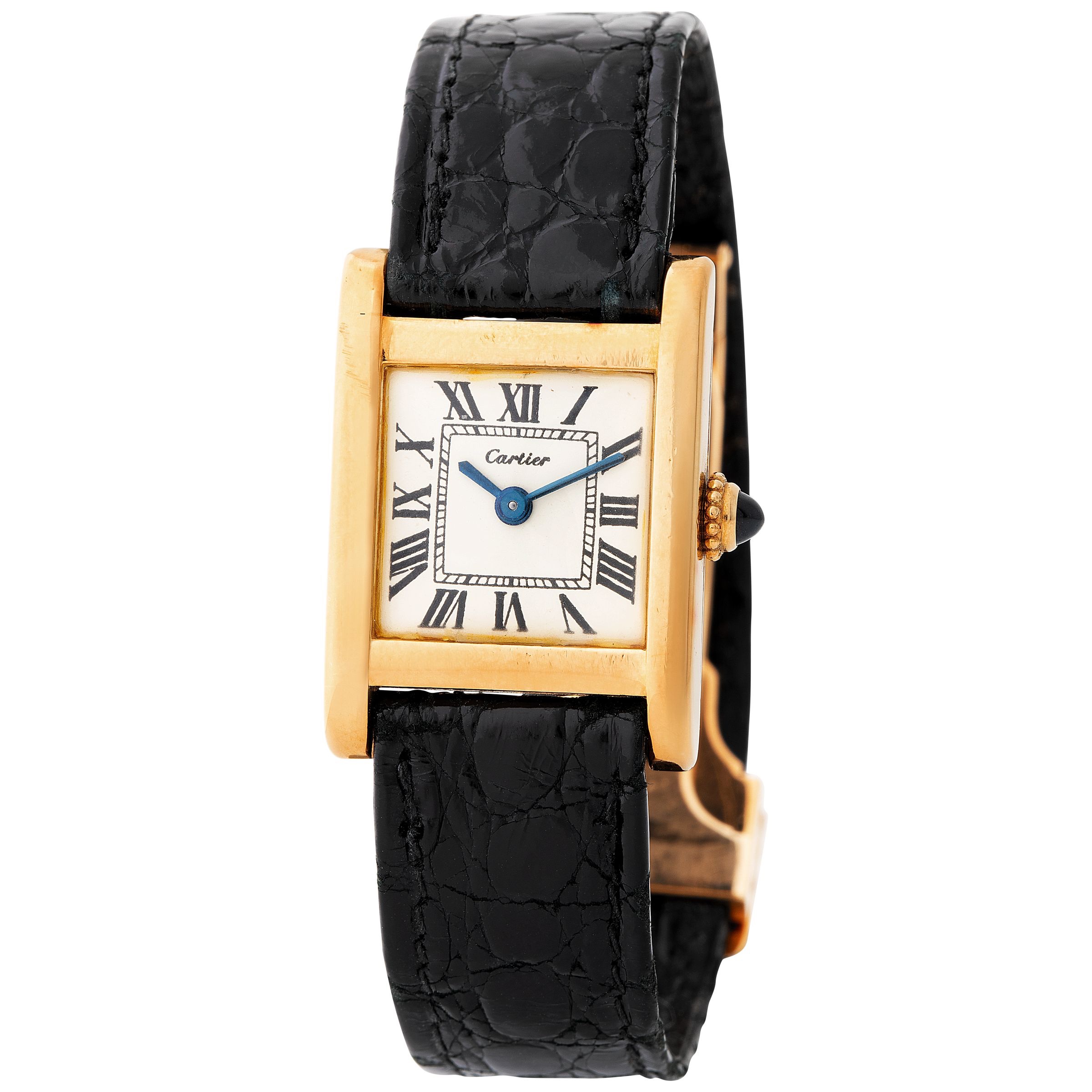 Cartier London Attractive Tank Rectangular Shape Wristwatch